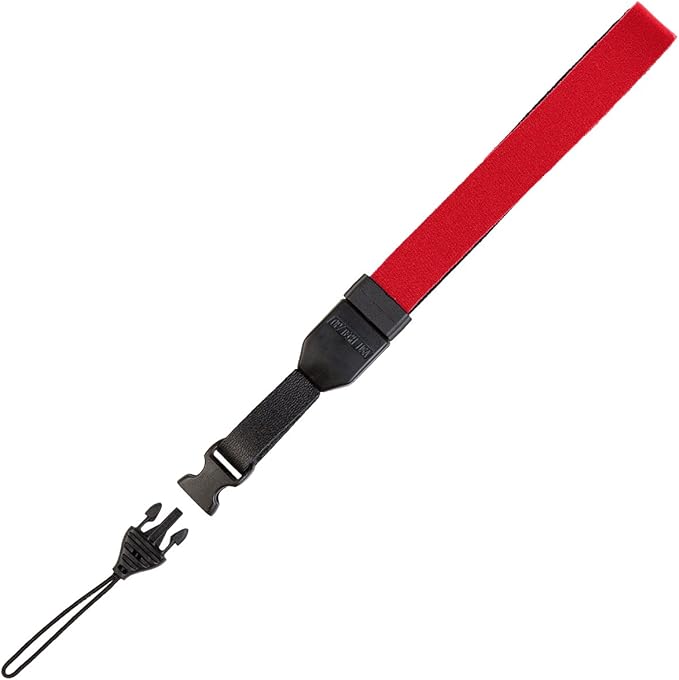 OP/TECH USA Cam Strap - QD | Quick Release Wrist Strap for Digital, Film & Vintage Cameras – Red, Made in USA