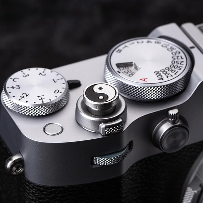 DBZZ Camera Soft Release Button, Shutter Button for Fujifilm X-T5 X-T4 X-T3 X-T30 X-T30 II X-T20 X-PRO3 X100VI X100V X-E4 X-E3 for Nikon zf (Eight Diagrams Button)