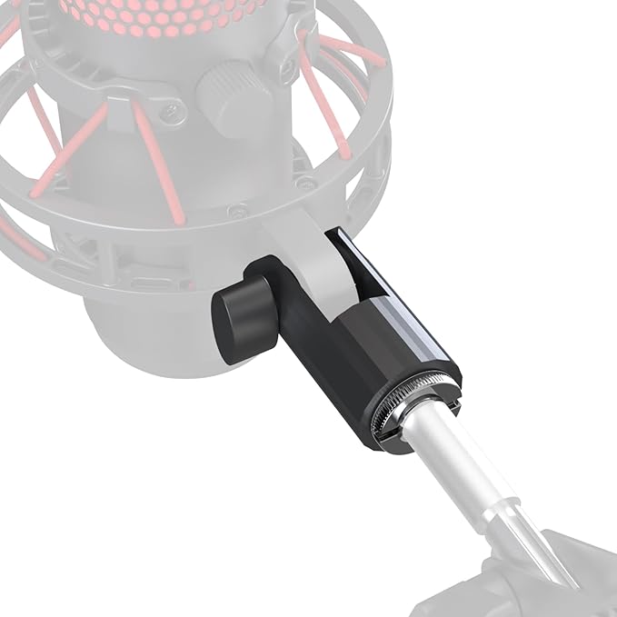 M05 Boom Arm, 360° Rotatable Microphone Stand with Desk Mount (QuadCast dapter (black))
