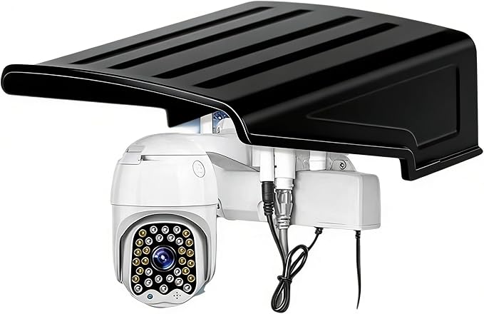 jojofuny Universal Outdoor Camera Rain Cover Sunshade Protective Guard for Security Cameras Weatherproof Dustproof Plastic Shield Easy Installation for Home & Business Use