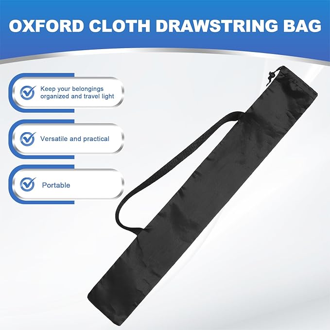 PATIKIL 29 x 4 Inch Tripod Carrying Case, 2 Pack Camera Tripod Carrying Bags Oxford Cloth Padded Bag for Camera Gear Mic Light Stand Sheet Music Photography Accessories, Black
