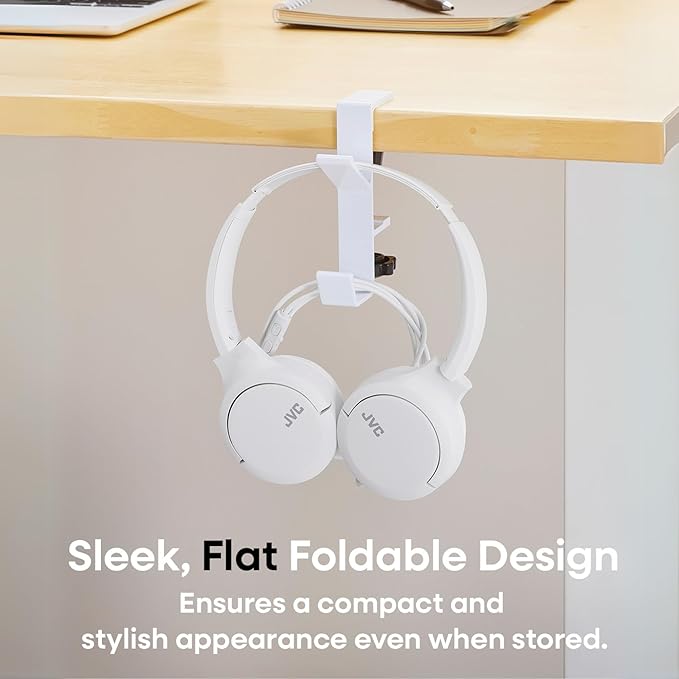 JVC USB-C Wired On-Ear Headphones with Mic – Comfortable All-Day Wear, Clear Calls, Rich Sound – Foldable & Lightweight – Tangle-Free Single-Sided Cable – Great for Gaming & Work from Home