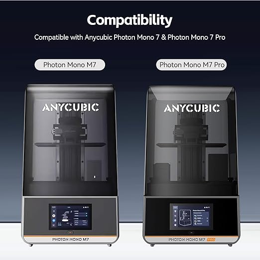 ANYCUBIC Photon Mono 7/Pro 3D Printer Screen Protector,Protective Film 5Pcs Compatible with UV Resin 3D Printers-Thickness 0.1mm-ONLY for Photon Mono 7 and Photon Mono 7 Pro 3D Printers-NEW Size 222*126mm