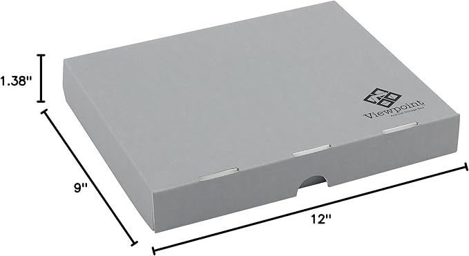 Jerry's Artarama Viewpoint Archival Storage Box (9x12) - Preserve Your Art, Easy to Assemble, Perfect for Photos, Artwork, Prints, and Record Storage