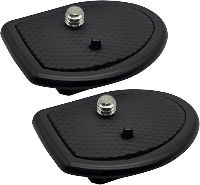 2 Pack 27mm (1-1/16") Quick Release Plate, Universal Camera Tripod Mount Adapter Replacement for 27mm Square Socket Tripod Heads