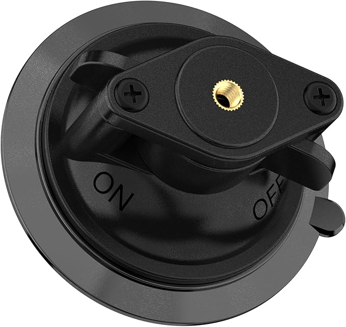 MINIFOCUS Suction Cup Base with 1/4" Female Threaded for Hook, Camera or Phone Mount, Magic Arm, Heavy Duty Suction Cup for Windshields, Smooth Walls, Mirrors, and Other Glossy Surfaces