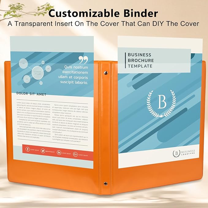 CIXILDTS 0.5-inch Round Ring Binder, Durable 1/2" 3 Ring Binder Fit Letter Size Paper, Assorted, 6-Pack