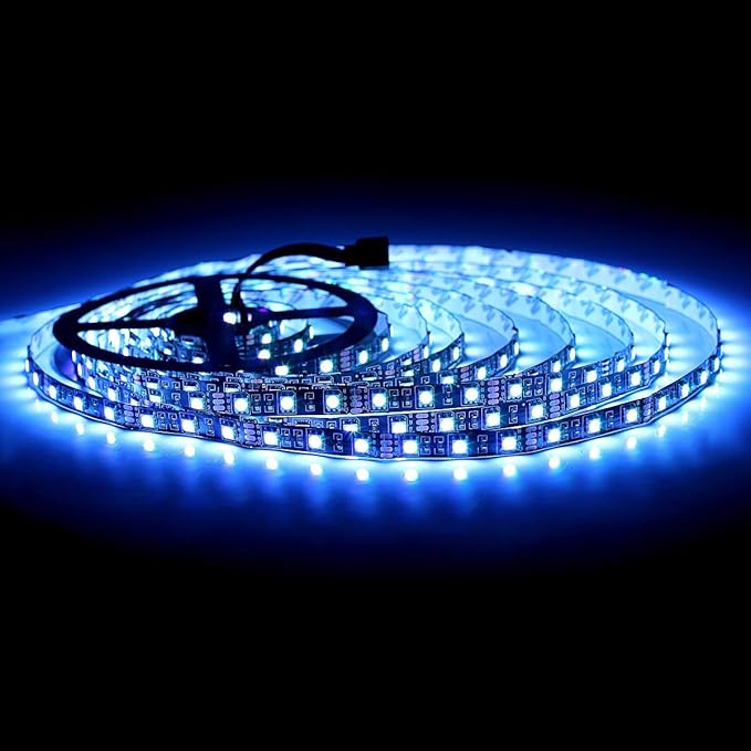 SUPERNIGHT 5050 RGB LED Strip Lights-16.4ft 300 LEDs, Color Changing LED Lights for Valentine, Wedding Sparklers, Christmas Lights, Indoor Decoration