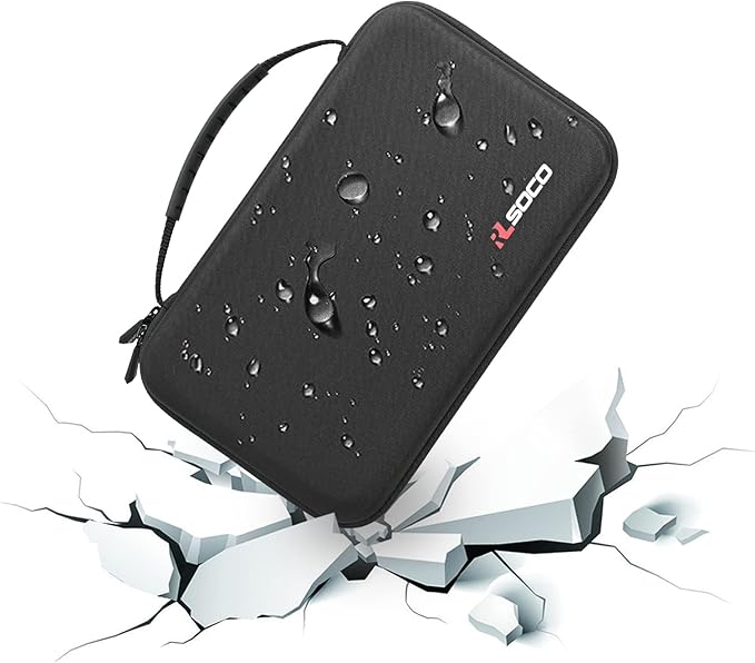 RLSOCO Battery Organizer Storage Case - Waterproof Holder Stores Up to 120+ Batteries: AA AAA C D 9V and More - Black (Case Only,Batteries ＆ Battery Tester are Not Included)