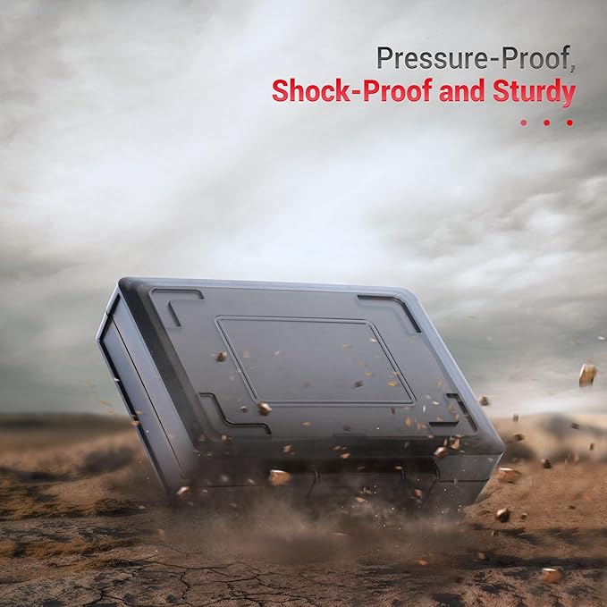 Dual Protect Hard M.2 SSD Holder with 12 PCS Individual Clear M.2 NVMe Case for M.2 2280 2260 2242 2230 SSDs Storage, Water-Resistant & Shockproof M.2 2280 SSD Card Case with Label & Notepaper