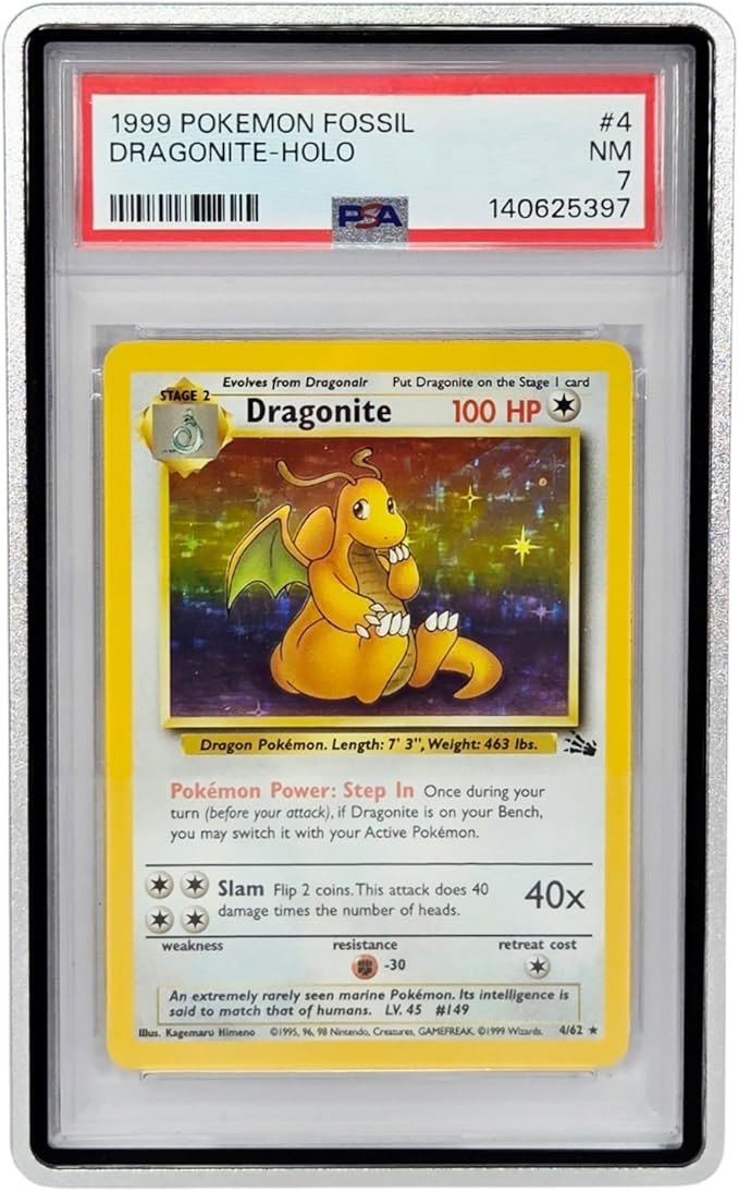 Metal PSA Slab Bumper Case UV Resistant- Safeguard Stackable Magnetic Aluminum Metal Case For Graded Cards (Metallic Silver)