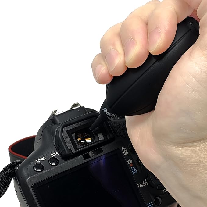 UES Air Blower Dust Blaster for Digital, DSLR, SLR Cameras Sensor Lens Cleaning, Rubber Bulb Air Pump Dust Blower Cleaner - Black