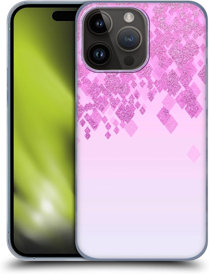 Head Case Designs Officially Licensed LebensArt Pink Pastel Glitter Patterns 2 Hard Back Case Compatible with Apple iPhone 15 Pro Max