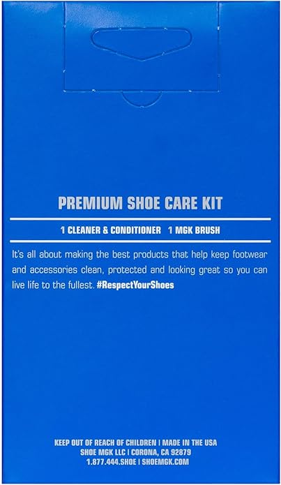 Shoe MGK Starter Shoe Cleaner Kit - Shoe Cleaner & Conditioner for All Shoes, Premium Shoe Brush