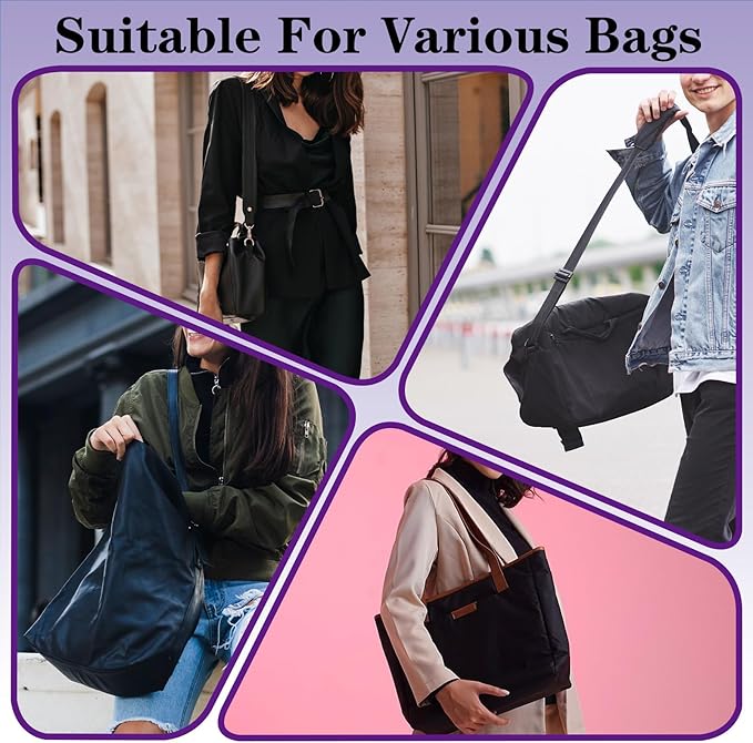 Soft Shoulder Pads for Backpack Straps - Breathable & Adjustable Cushion Pad Fits Laptop Bag, Travel Bag, Camera Strap (Black)