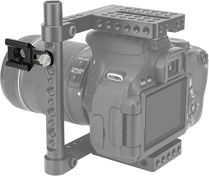CAMVATE Universal Cold Shoe Mount with 1/4"-20 Mounting Groove & Stud Screw for DSLR Camera Cage Kit Shoe Accessories - 2939