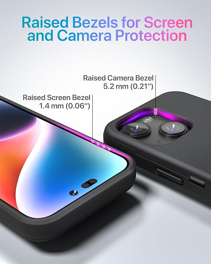 TORU for iPhone 15 Wallet Case with Card Holder, Hidden ID Credit Card Slot Flip Kickstand, Slim Fit Shockproof Heavy Duty Phone Cover with Strap - Black