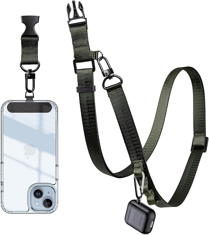 Adjustable Phone Lanyard Universal Crossbody Cell Phone Strap for iPhone Lanyard Shoulder Strap with Phone Tether Pad