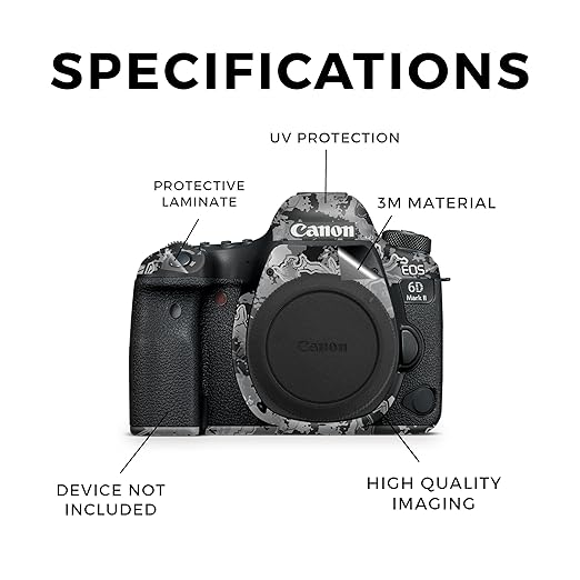 Camera Skin Compatible with Canon EOS 6D Mark II Camera (2017) - Viper Urban - Premium 3M Vinyl Protective Wrap Decal Cover - Easy to Apply | Crafted in The USA by MightySkins