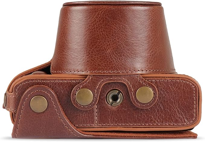 MegaGear MG2010 Ever Ready Genuine Leather Camera Case Compatible with Nikon Z fc (Brown)