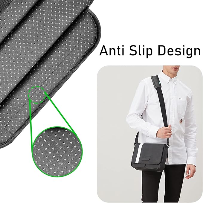 ZINZ Universal Shoulder Pad with Ultra Thick Cushion for Bag Luggage Bag Crossbody, Plus Long & Anti-Slip & Breathable,Drak Grey