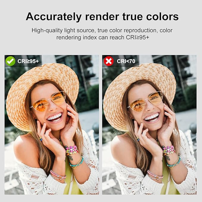 PULUZ 140 RGB Video Lights,Portable LED Camera Light Panel 0-360 Full Color with 1/4 Cold Shoe,CRI 95+ 2500-9000K LED 3000mAh Rechargeable DSLR Lighting for Photography,Video Conference,Vlogging
