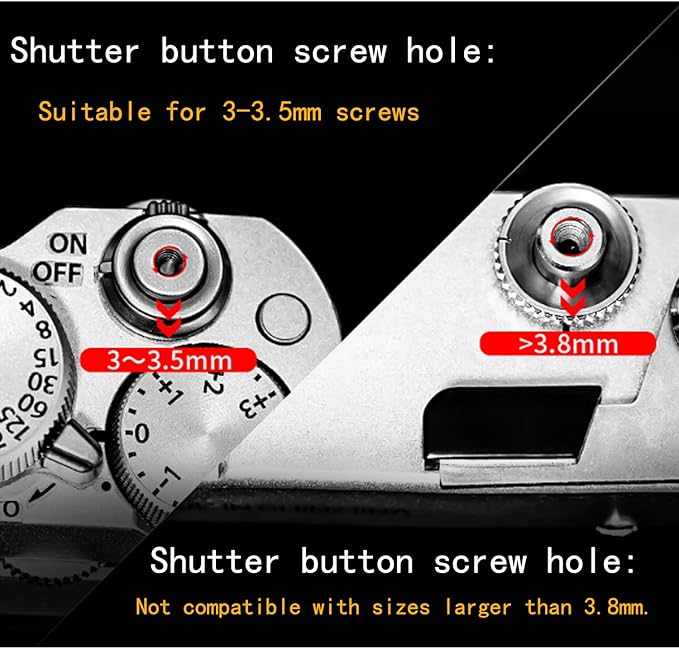 gotor Camera Soft Shutter Release Button Shutter Button for X-T50 X-T5 X-T4 X-T3 X-E2S X-E3 X-PRO1 X-PRO2 X-T2 X-T10 X-T20 X100 X100S RX10 RX10II RX10III RX10IV and More