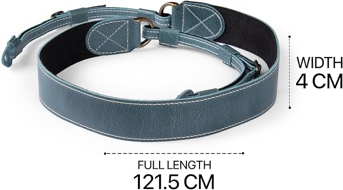 MegaGear Personalized Genuine Leather Camera Strap Custom Engraved DSLR & SLR Shoulder/Neck Strap
