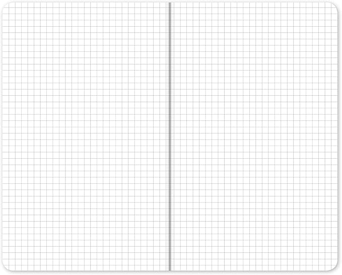 Elan Publishing Company Field Notebook/Journal - 5"x8" - Black - Graph Memo Book - Pack of 4