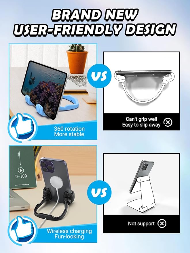 Easter Basket Stuffers for Teens Boys Adults Kids Gifts: Thumbs Up Lazy Phone Stand Cell Phone Holder for Desk Funny Gift for Teenager Girl Him Men Women Cool Gadgets Stuff Birthday Easter Gifts Ideas
