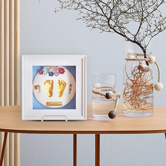 DIDUDIDU Plate Holder Easel Display Stand - 4.5 inch Silver Metal Stand for Decorative Plates, Photos, Picture Frames, Tabletop Art - 1 Piece