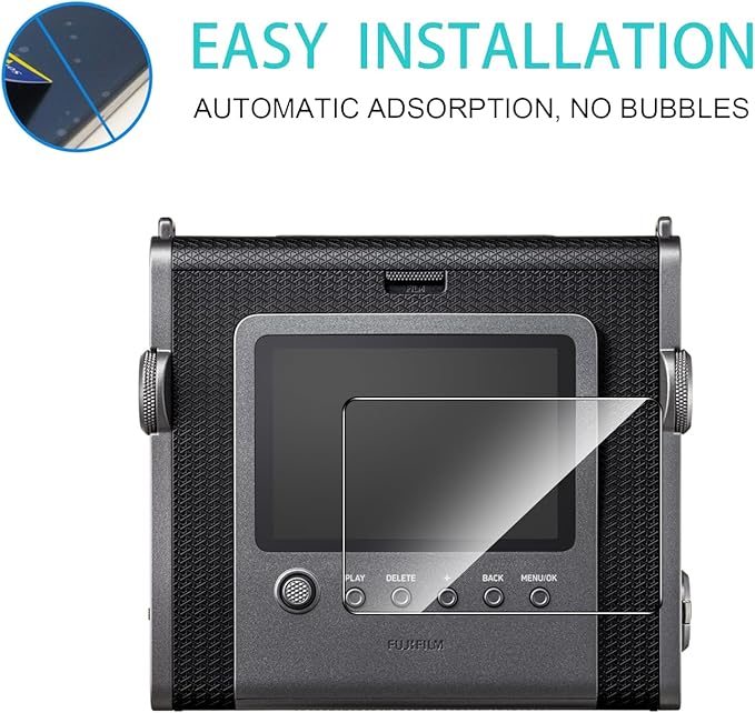 2 Pack Compatible with Fujifilm Instax Wide EVO Screen Protector,Full Coverage 9H Tempered Glass LCD Display Film,HD Clear Scratch Resistant for Fuji film Instax Wide EVO accessories