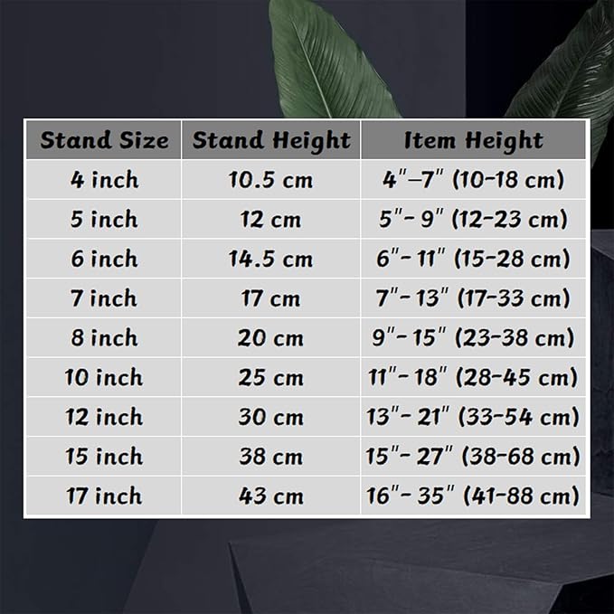 (2 pack) Iron Display Stand, Black Iron Easel Plate Display Photo Holder Stand, Displays Picture Frames, Decorative Plates,Tablets and Art 4 Inch