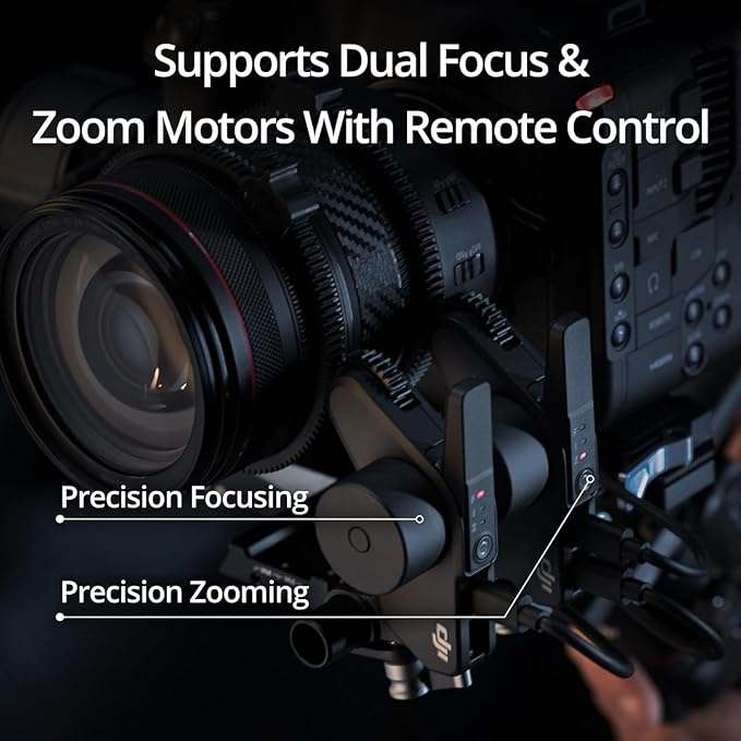 DJI RS 4 Pro Combo, 3-Axis Gimbal Stabilizer for DSLR & Cinema Cameras, Native Vertical Shooting, 4.5kg/10lbs Payload, Image Transmitter & Focus Pro Motor, Condenser Shotgun Microphone