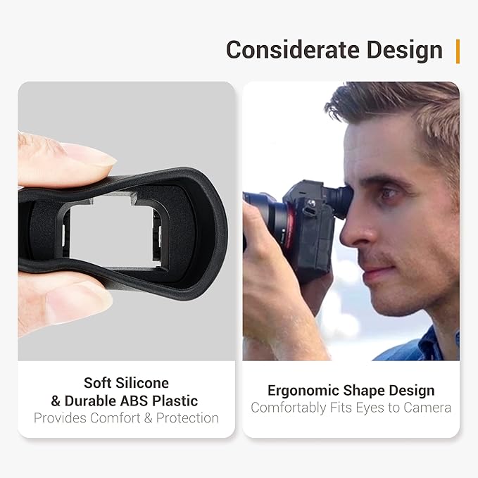 Kiwifotos Soft Long FDA-EP18 Viewfinder Eyecup Eyepiece for Sony A7 A7II A7III A7R A7RII A7RIII A7RIV A7S A7SII A9 Camera for Sony A7 III A7 II A7 A7R IV A7R III A7R II A7R A7S II A7S A9 Camera