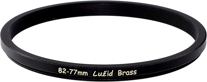 LUŽID X2 Brass 82mm to 77mm Step Down Filter Ring Adapter 82 77 Luzid