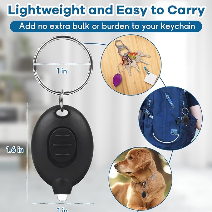 6 PCS LED Keychain Flashlight Mini Keychain Light Ultra Bright Tiny Flashlight Small Portable Light Battery Powered with Key Ring for Outdoor Activities and Emergency Lightning, Black Shell