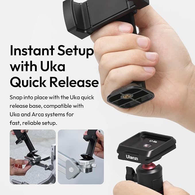 ULANZI MA54 Phone Holder Mount Video Rig with Light