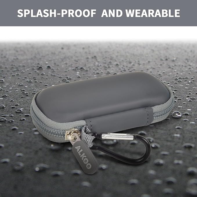 USB Flash Drive Case, SD Card Holder Compatible with Thumb Drive, Memory Cards, SDXC SDHC Storage Bag, Electronic Accessories Organizer for SanDisk for Samsung for Inland (Dark Grey)