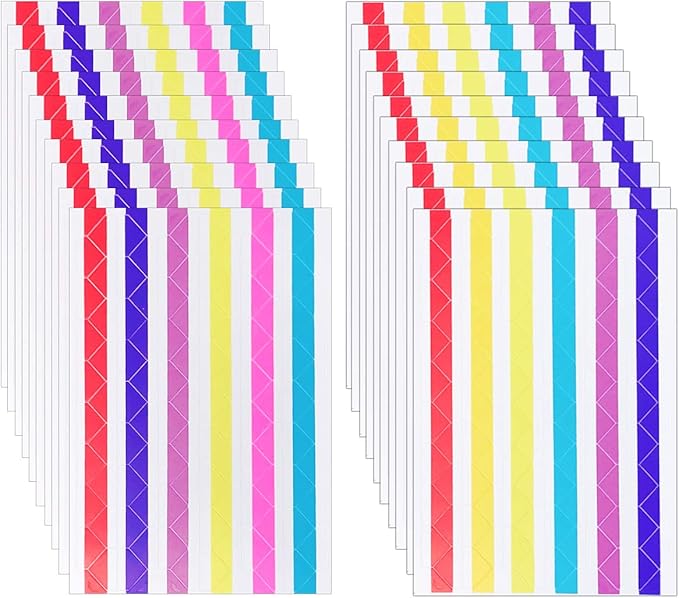 ALLYDREW Photo Corner Stickers, Photo Mounting Self Adhesives for DIY Crafts, Scrapbooking, Album, Diary, 20 Sheets / 2040 Pieces Mixed Color