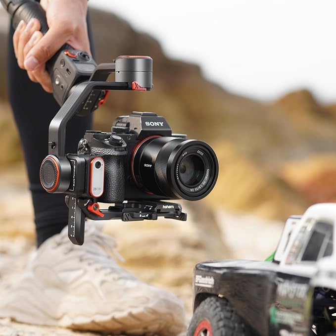 Hohem iSteady MT2 Kit Camera Stabilizer with AI Tracker/Magnetic Fill Light, All in One 3-Axis Gimbal Stabilizer for Mirrorless Camera Smartphone, Native Vertical Shooting