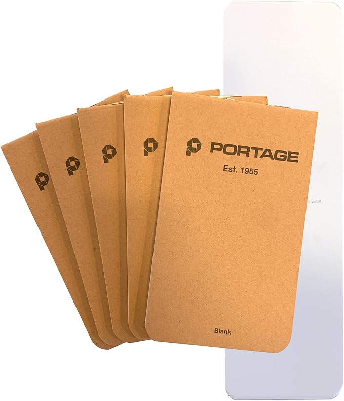 Small Notebook, Notepad for Field Notes, Blank Paper – Pocket Journal Field Notebook, Pocket Sized Notepad for Taking Notes, Top Bound, Durable & Flexible – 2.8 x 4.6 Inches, 64 Pages (Pack of 6)