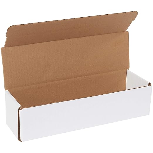 Box USA BMLR7 12"L x 3 1/2"W x 3"H, White (Pack of 50)