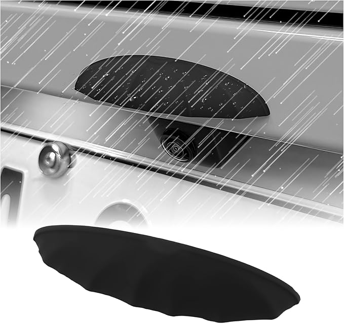 Car Rear View Backup Camera Cover Rainwater Resistant,Silicone Car Rear View Camera Cover for Clear Reversing Image,Universal Self-Adhesive Backup Cameras for Cars Covers (Standard: Width > 0.9 in)