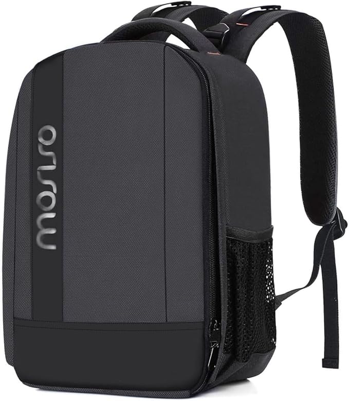 MOSISO Camera Backpack,DSLR/SLR/Mirrorless Photography Backpack Buffer Padded Shockproof Camera Bag with Customized Modular Inserts&Tripod Holder Compatible with Canon,Nikon,Sony etc, Gray