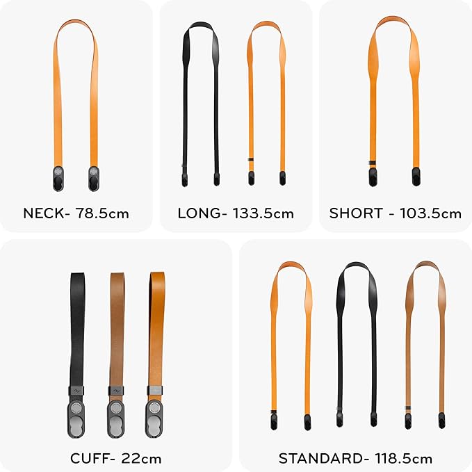 Peak Design Cuff Leather Camera Wrist Strap – Quick Release, 100 lb Capacity, for DSLR, Compact & Point-and-Shoot Cameras