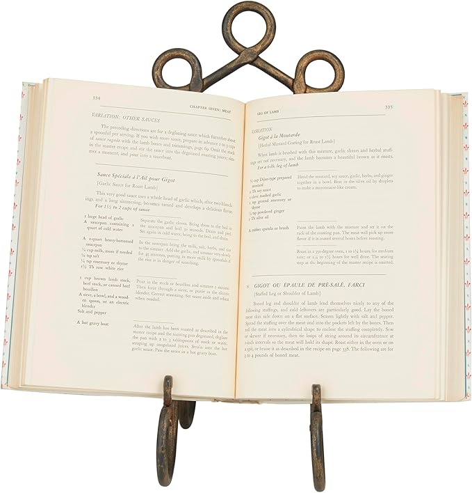 Deco 79 Metal Display Easel Scroll Tabletop Easel, Display Stand 7" x 10" x 16", Gold