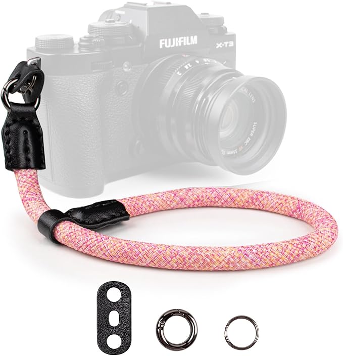 VOVMOEYA Rope Camera Wrist Strap,Camera Hand Strap Compatible with A6400 A6000 A7 IV,for Fujifilm X100V for Nikon Zf Z30 for Canon EOS R6 R7 R8 R10 Camera Wrist Straps for dslr