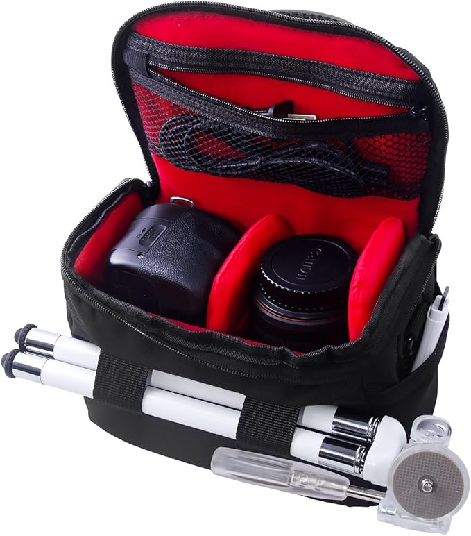 FOSOTO Waterproof Anti-shock Camera Case Bag Compatible for Canon Powershot SX540 SX530 SX60 SX420 HS M5,Nikon Coolpix L340 B500 B700 L330 L840 P610,Panasonic LUMIX,Sony a6000 Digital Camera