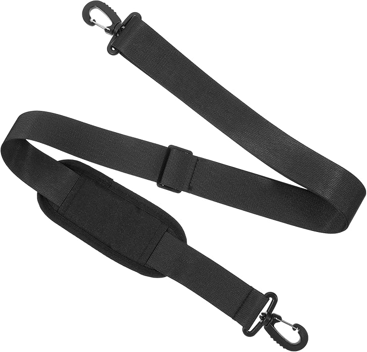 56" Bag Strap, Shoulder Strap Universal Adjustable Shoulder Belt Replacement Laptop Shoulders Straps Luggage Duffel Straps with Metal Hook for Briefcase Laptop Messenger Crossbody Bag Luggage Camera